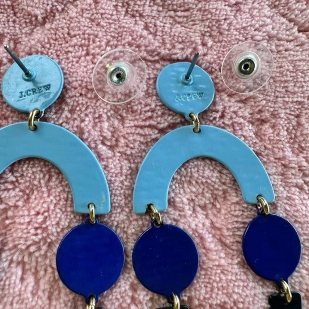 J. Crew Circlet Earrings in Bright Peri - Picture 3 of 3